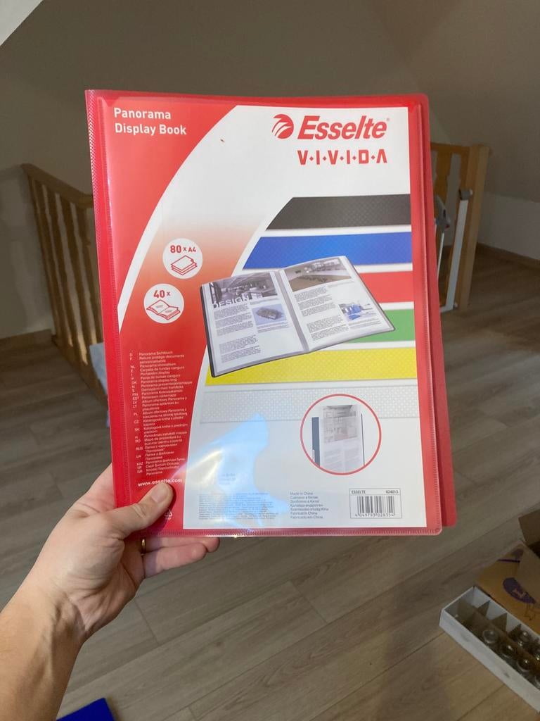 Rode insteekmap Esselte, Ophalen of Verzenden, Zo goed als nieuw