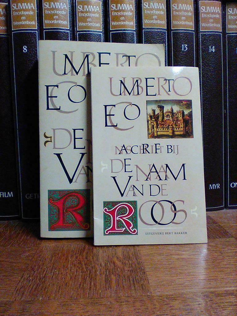De naam van de roos + Naschrift, Umberto Eco, Gelezen, Ophalen of Verzenden, Umberto Eco, België