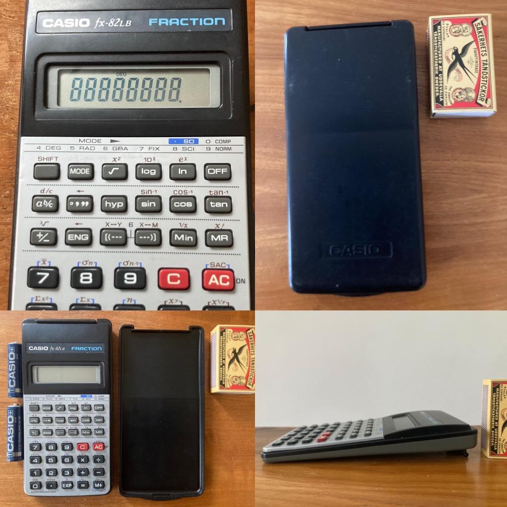 Calculatrice de poche pour fractions Vintage Casio FX-82lb +, Divers, Calculatrices, Enlèvement ou Envoi, Comme neuf
