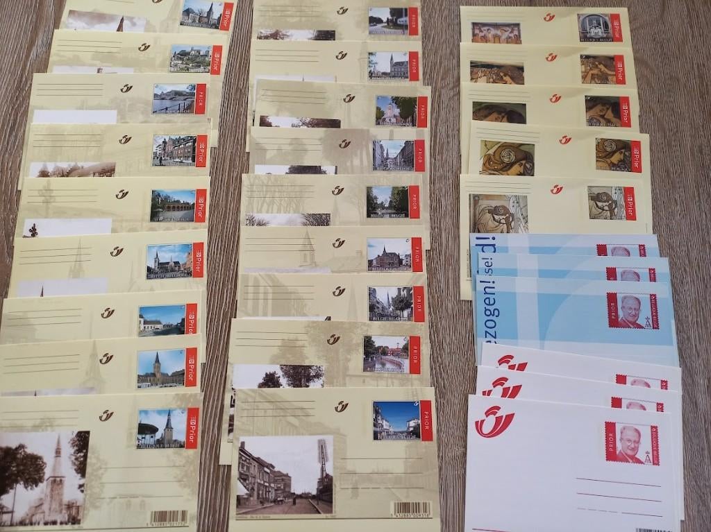 Gele briefkaarten België, Verzamelen, Ophalen of Verzenden, Ongelopen
