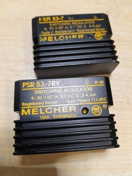 Melcher PSR 53-7RY DC convertor naar 5 volt DC, Elektronische apparatuur, Ophalen of Verzenden, Zo goed als nieuw