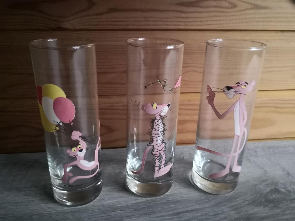 Set van 3 verzamelglazen the pink panther, Verzamelen, Ophalen