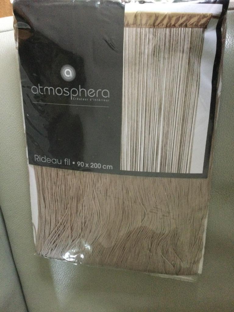 "ATMOSPHERA"RIDEAU FIL/NEUF, Neuf, Enlèvement ou Envoi, Autres couleurs, RIDEAU FIL