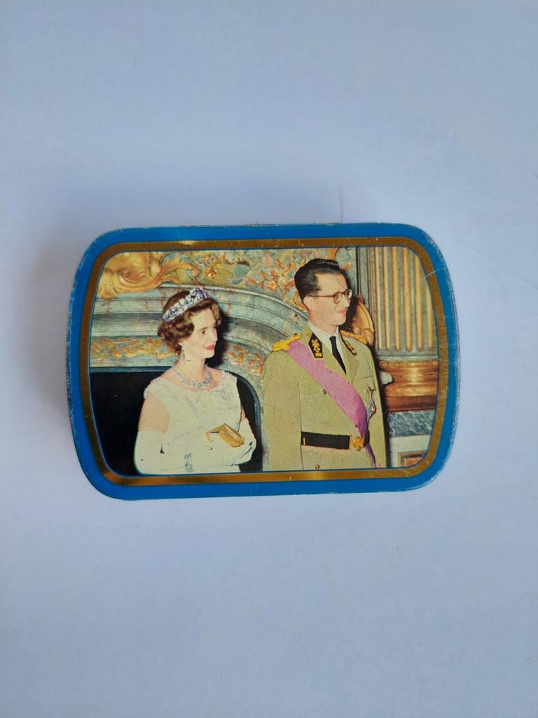 Rizla klein blikken doosje huwelijk koning Boudewijn Fabiola, Ophalen
