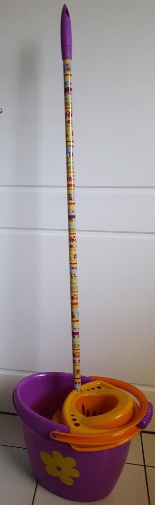 Emmer met microfiber mopper, Maison & Meubles, Seaux, Enlèvement, Comme neuf, Synthétique, Avec poignée