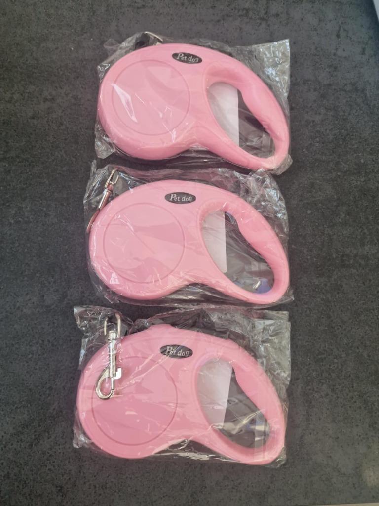 Rollijn Koord S Pink - Hondenriem NIEUW 3 stuks, Dieren en Toebehoren, Ophalen of Verzenden, Nieuw, Hondenriem