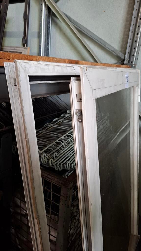 Alum. raam met dubbel glas., Doe-het-zelf en Bouw, Ophalen, Gebruikt, Aluminium