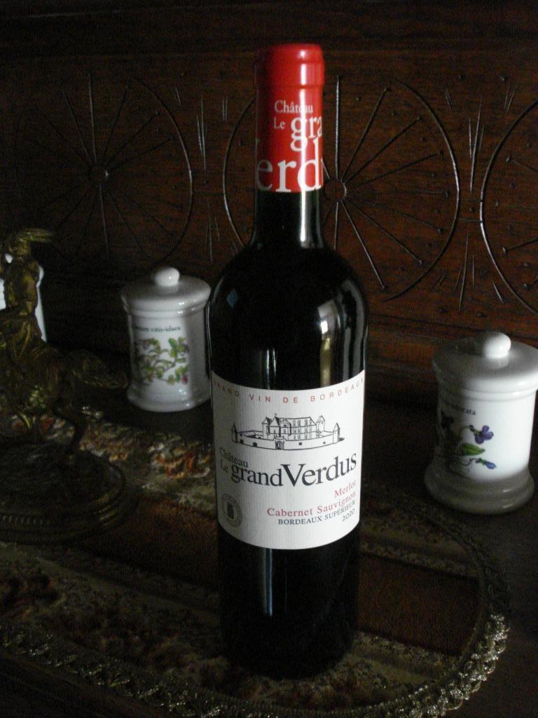 BORDEAUX GHATEAU LE GRAND VERDUS MERLOT CABERNET SAUVIGNON 2, Ophalen of Verzenden, Frankrijk, Rode wijn