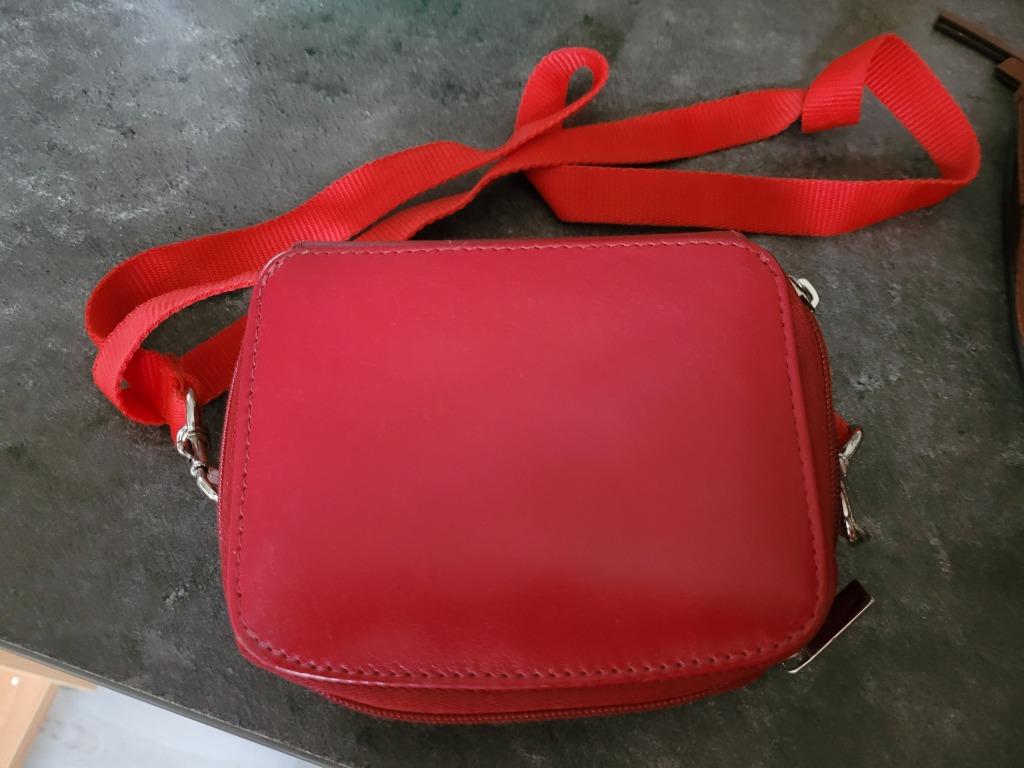 handtas, Ophalen, Gebruikt, Rood, Handtas