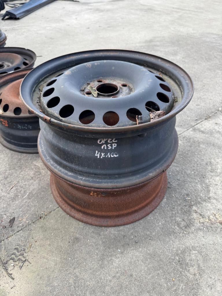 Jantes en tôle Opel 4x100 15 pouces, Enlèvement, Utilisé, Opel