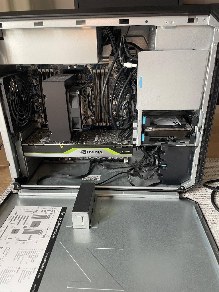 (HD kapot) HP Z4 G4 Workstation (i9, RTX5000), Computers en Software, Ophalen, Gebruikt, Intel Core i9, HP