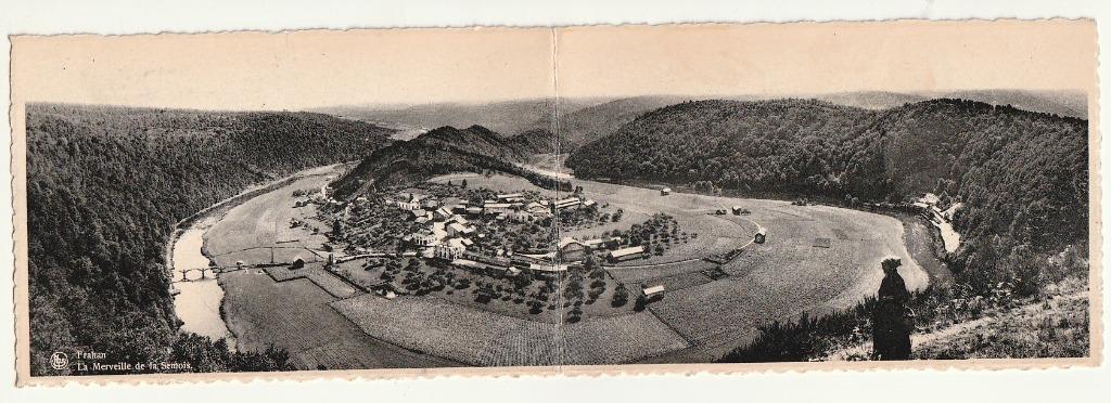 Carte panoramique 2 volets Frahan La Merveille de la Semois, Envoi, Non affranchie, Luxembourg