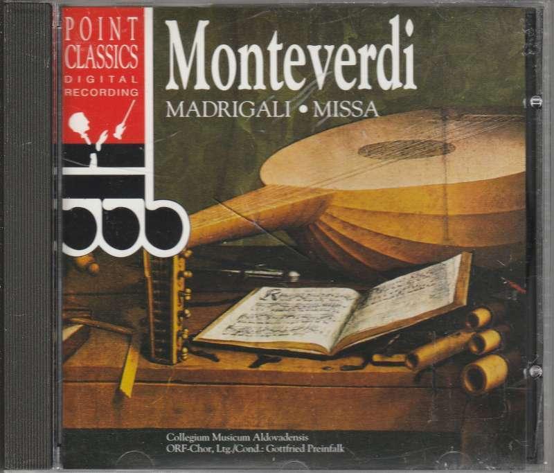 Cd Point Classics - Monteverdi, Ophalen of Verzenden, Barok, Zo goed als nieuw, Orkest of Ballet
