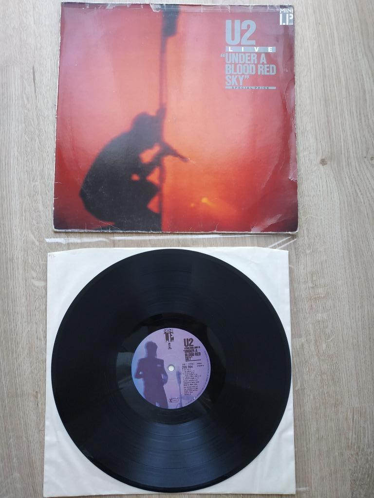 U2 ONDER EEN BLOEDRODE HEMEL „LIVE” LP, Cd's en Dvd's, Verzenden, Gebruikt