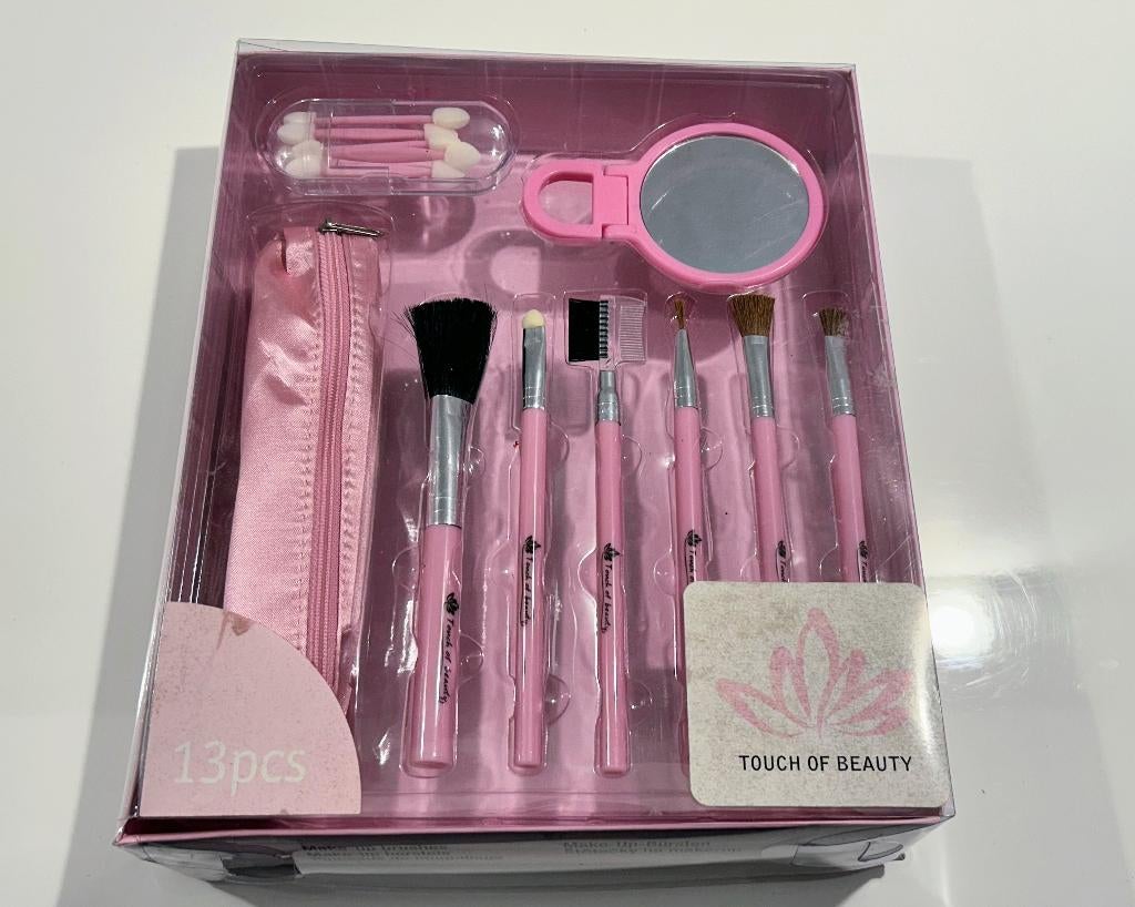 13-delige make-up accessoireset, Handtassen en Accessoires, Ophalen of Verzenden, Nieuw, Gehele gezicht, Accessoires