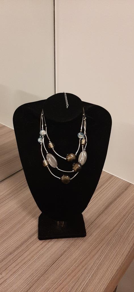 Halsketting, Bijoux, Sacs & Beauté, Colliers, Neuf, Enlèvement ou Envoi, Brun, Autres matériaux