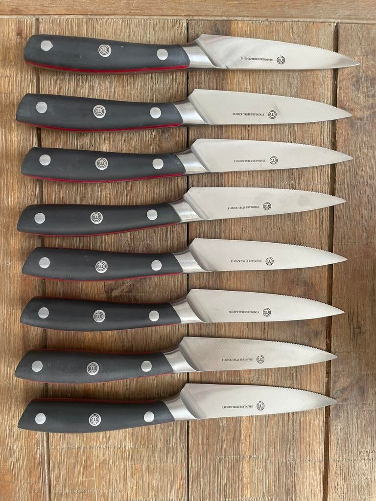 Nieuw messenblok met steakmessen Masterchef, Ophalen of Verzenden, Zo goed als nieuw