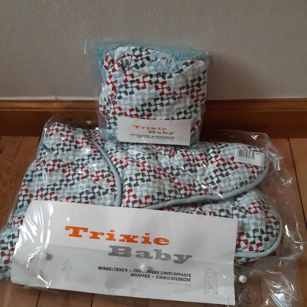 Trixie pebble baby puzzle hoes maxi cosi en wikkeldeken, Ophalen of Verzenden, Zo goed als nieuw