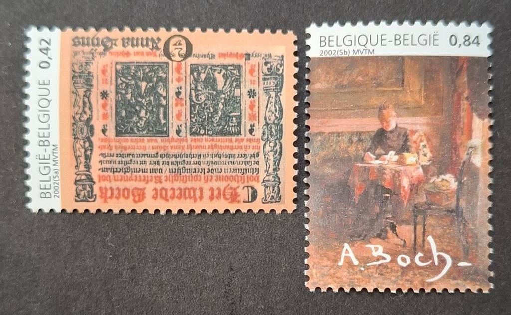 België: OBP 3061/62 ** Vrouw & Kunst 2002., Ophalen of Verzenden, Zonder stempel, Postfris, Postfris