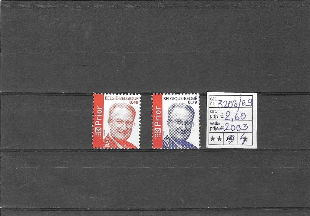 België 3208/09 Koning Albert II **, Sans timbre, Neuf, Enlèvement ou Envoi, Non oblitéré