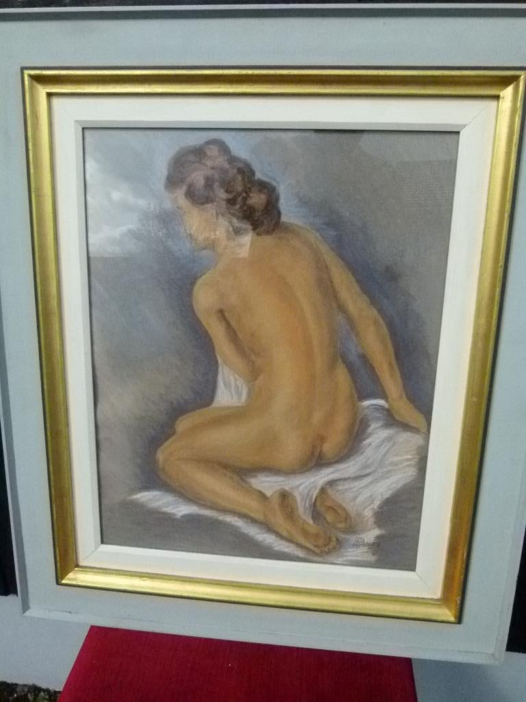 vintage werk zittend naakt 70er jaren, Enlèvement, Maison et Meubles