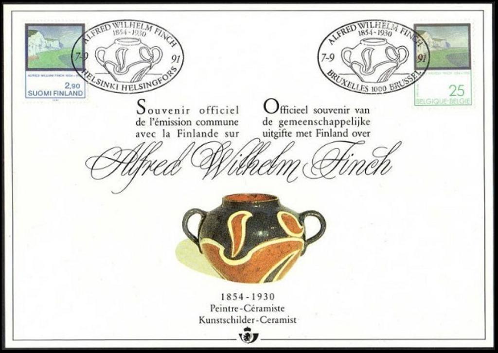 2417HK Herdenkingskaart Alfred Wilhelm Finch, Ophalen of Verzenden, 1e dag stempel, Postfris