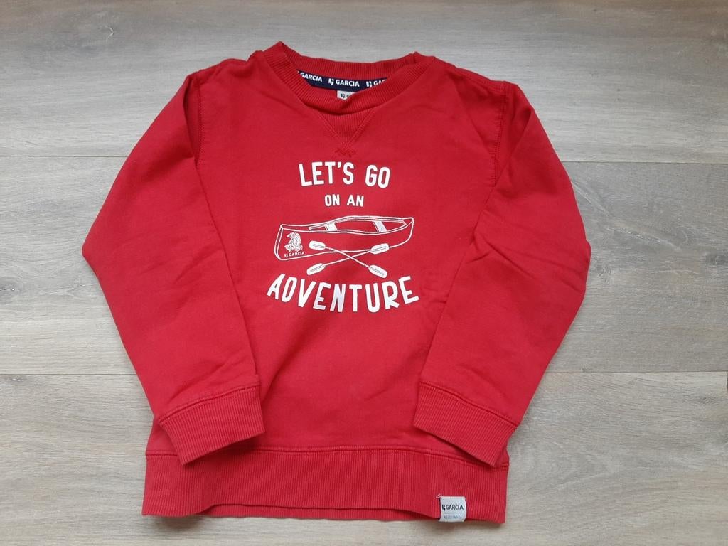 Superbe pull rouge pour garçon - Garcia - 104/110 (4 à 5 ans, Garçon, Pull ou Veste, Comme neuf, Enlèvement