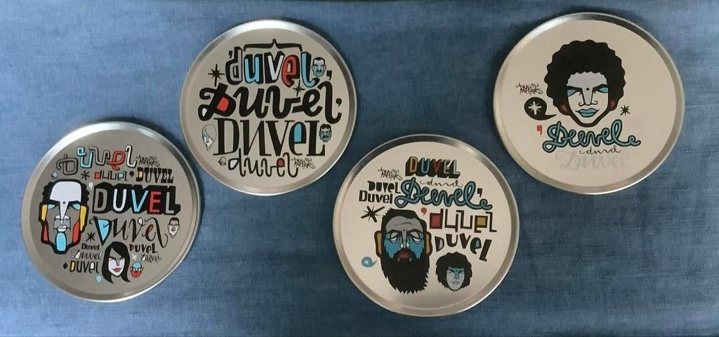 4 sous-verres Duvel, Maison & Meubles, Enlèvement