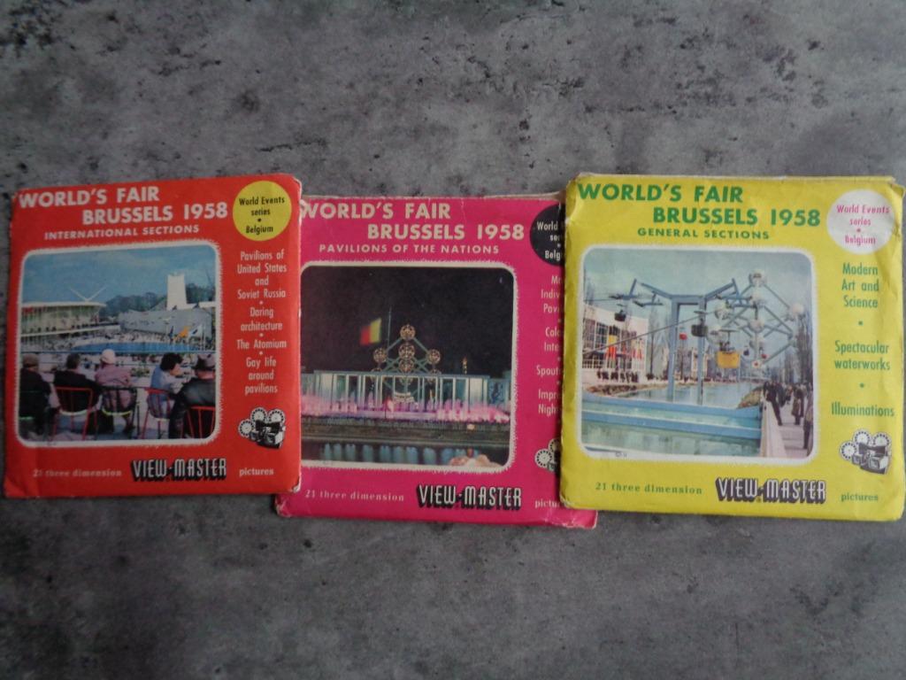 VIEW MASTER  BOBINES   3 PACK  DE 3 DISQUES   WORLDS FAI, Enlèvement ou Envoi
