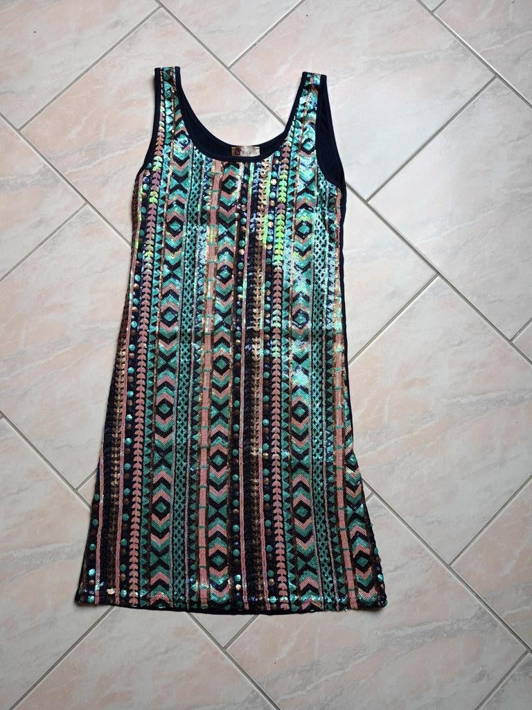 Robe à sequins, Comme neuf, Vert, K Woman, Envoi