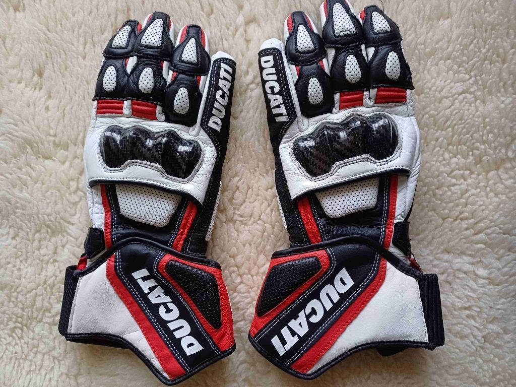 Motorhandschoenen DUCATI rood/wit NIEUW, Motoren, Kleding | Motorkleding, Handschoenen, Nieuw zonder kaartje, Ophalen