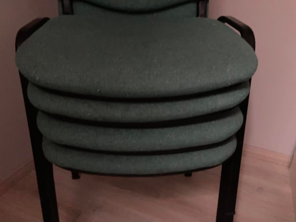 4 heel comfortabele stoelen - bureaustoelen mintgroen, Huis en Inrichting, Bureaustoelen, Gebruikt, Groen, Ophalen