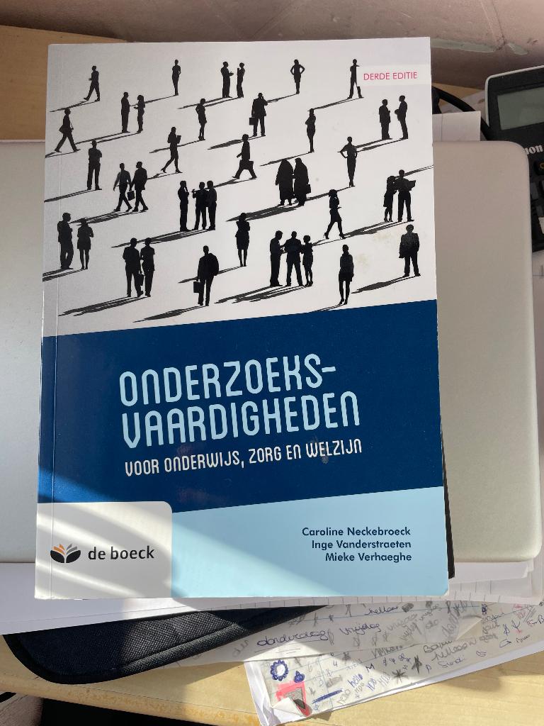 Onderzoeksvaardigheden, Boeken, Studieboeken en Cursussen, Ophalen of Verzenden, Zo goed als nieuw, Hoger Onderwijs, Richard de Boeck