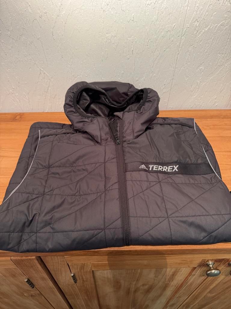 Adidas Terrex Bodywarmer met hood - maat Small, Zwart, Ophalen of Verzenden, Zo goed als nieuw, Adidas