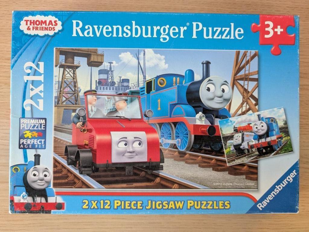 Ravensburger puzzel 2x12: Thomas de Trein (3+), Ophalen, Gebruikt