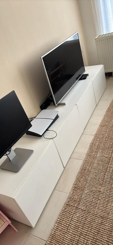 IKEA TV-meubel Besta Wit, Huis en Inrichting, Ophalen, Zo goed als nieuw