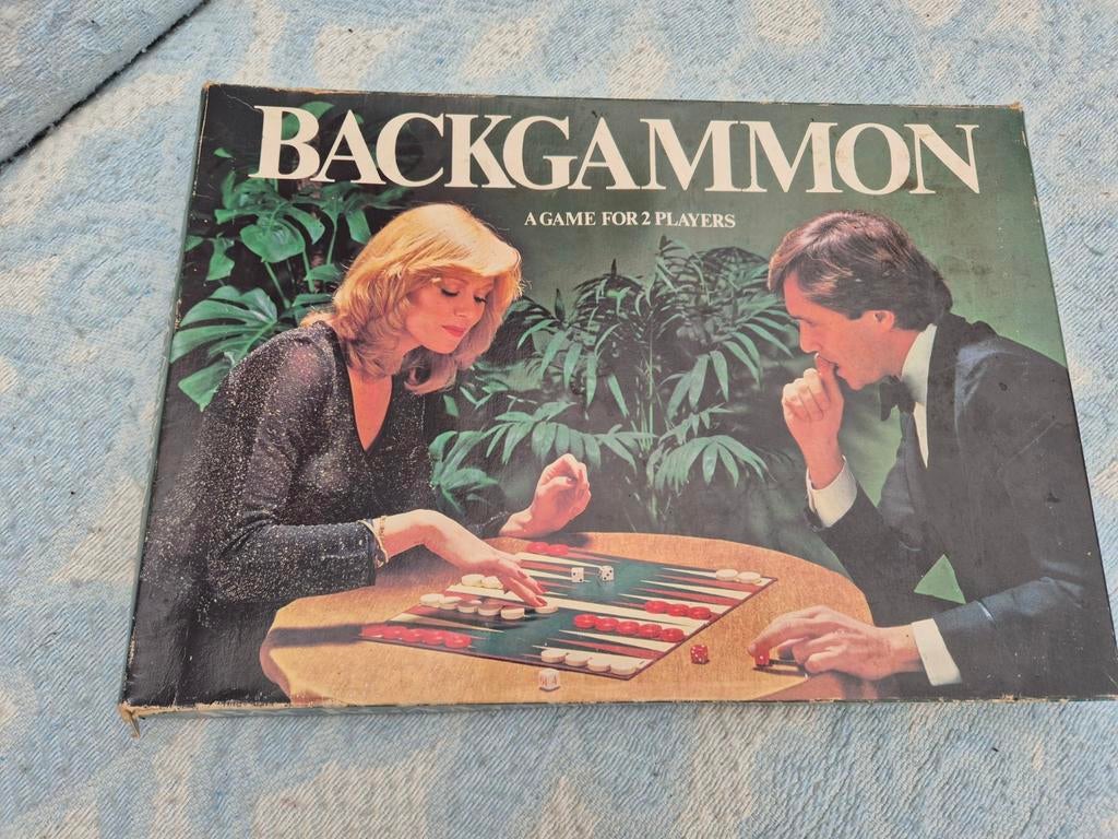 Vintage backgammon speel cirka 1970, Antiquités & Art, Enlèvement ou Envoi