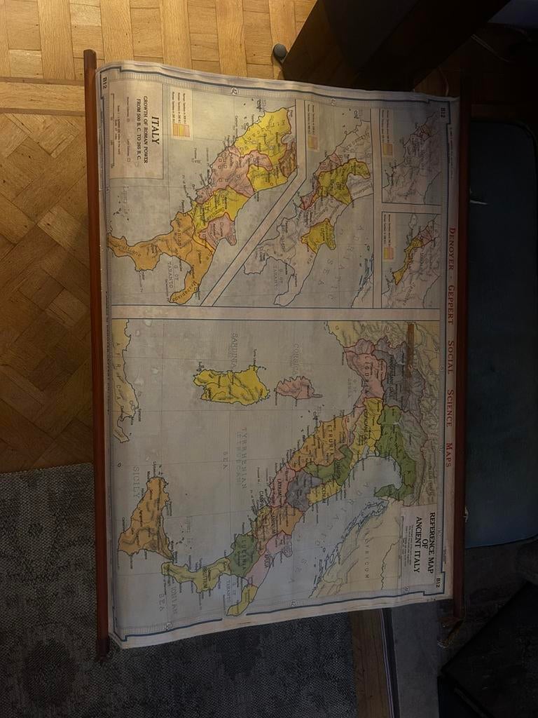 Planisphère / Carte Italie antique, Enlèvement