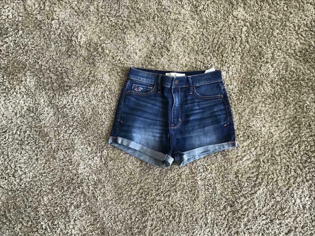 Jeansshort hollister maat 26=36, Verzenden, Zo goed als nieuw, Blauw, W28 - W29 (confectie 36)