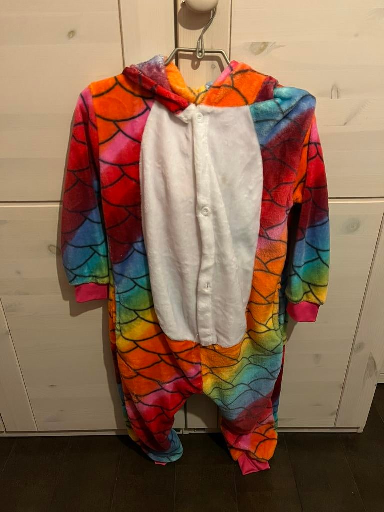 Onesie eenhoorn maat 128, Ophalen of Verzenden, Zo goed als nieuw, Meisje, Overige typen
