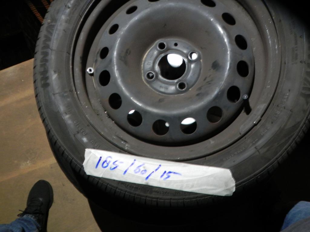 Banden + stalen velg winter 3x 205x65 R15, Ophalen of Verzenden, Gebruikt
