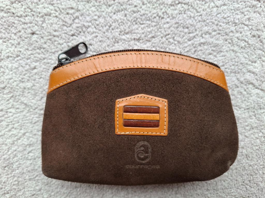Vintage suède etui/geldbeugel 'Courrèges', Ophalen of Verzenden, Zo goed als nieuw
