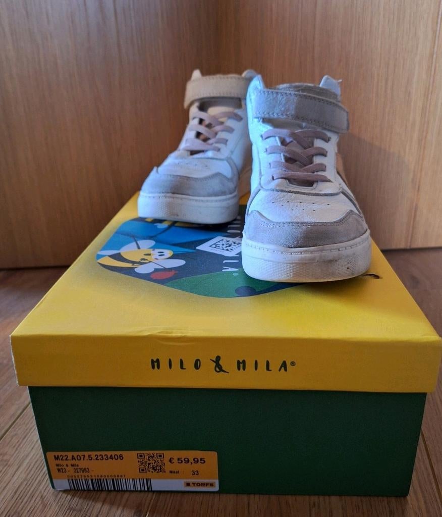 Milo & Mila beige sneakers 33, Enfants & Bébés, Vêtements enfant | Chaussures & Chaussettes, Utilisé, Chaussures, Fille, Enlèvement ou Envoi