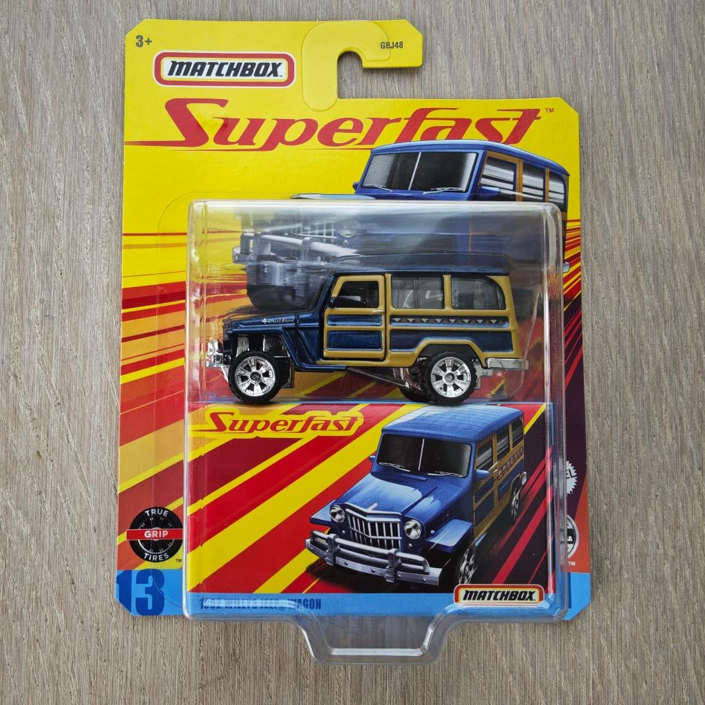 MATCHBOX - Superfast (2020) - 62 Jeep Willys Station Wagon, Ophalen of Verzenden, Nieuw, Auto