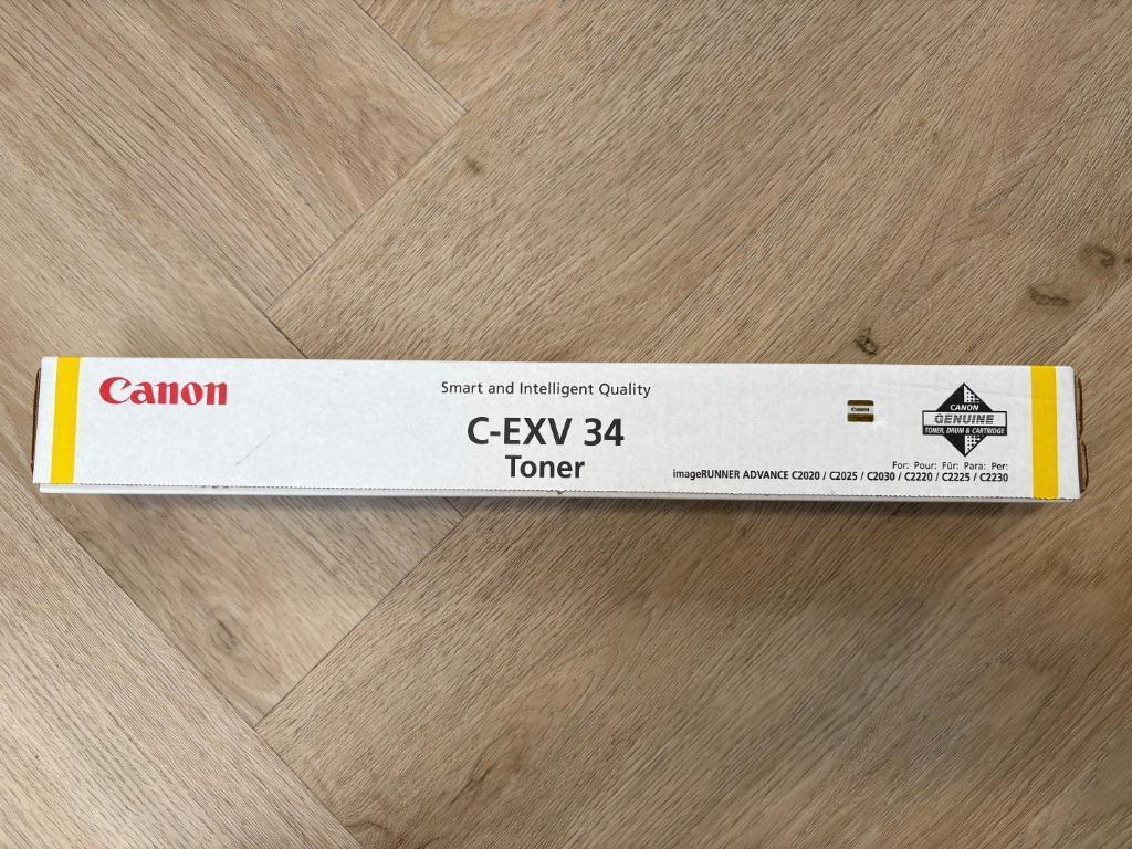 Nouveau toner jaune Canon C-EXV 34 dans une boîte, Enlèvement ou Envoi, Neuf, Toner, Canon