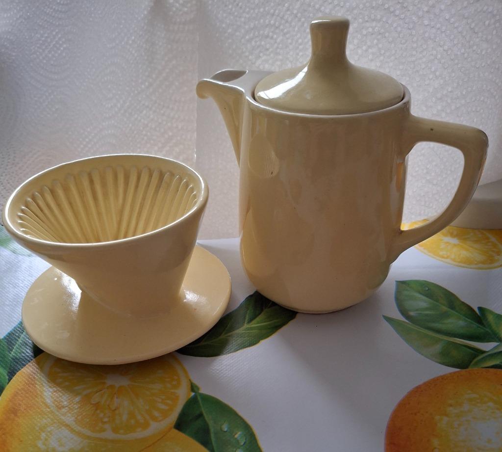 Melitta keramiek koffiepotje en filter nr 100, Verzamelen, Ophalen, Huis en Inrichting