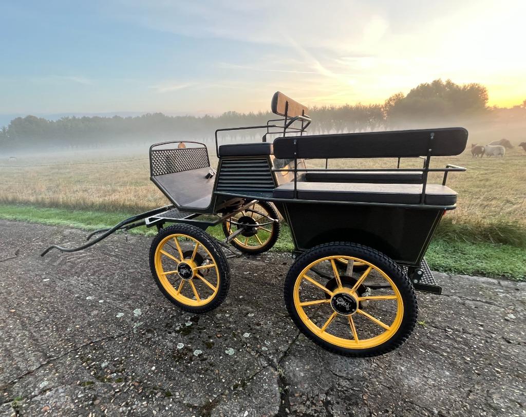 Van Den Heuvel koets + Ideal gareel, Dieren en Toebehoren, Zo goed als nieuw, Marathonwagen, Pony