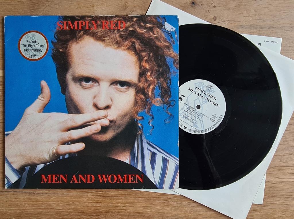 SIMPLY RED - Men and woman ( LP; NMINT ), Cd's en Dvd's, Vinyl | Pop, Zo goed als nieuw, 12 inch, Verzenden