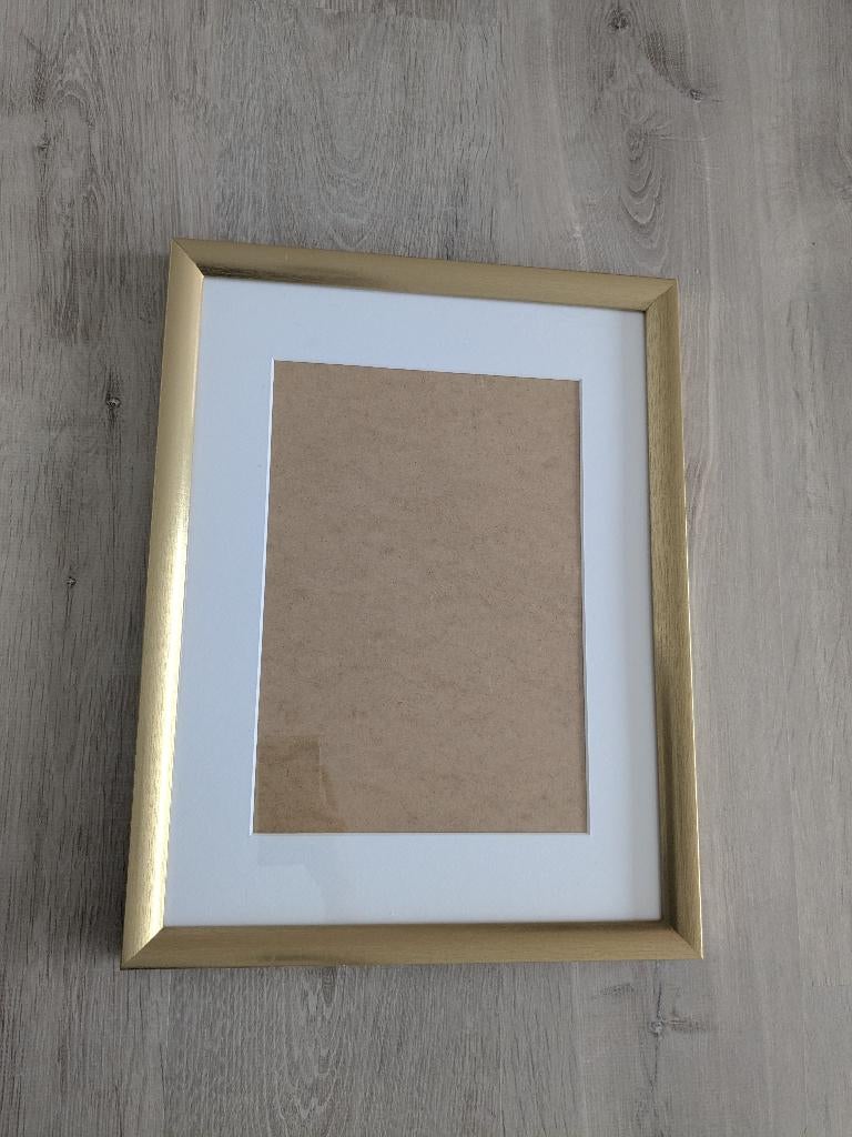 Ikea SILVERHÖJDEN goudkleurige fotokader, Enlèvement, Comme neuf