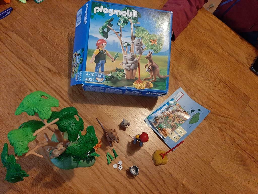 Playmobil 4854 koalaboom en kangoeroe COMPLEET, Ophalen of Verzenden, Zo goed als nieuw, Complete set